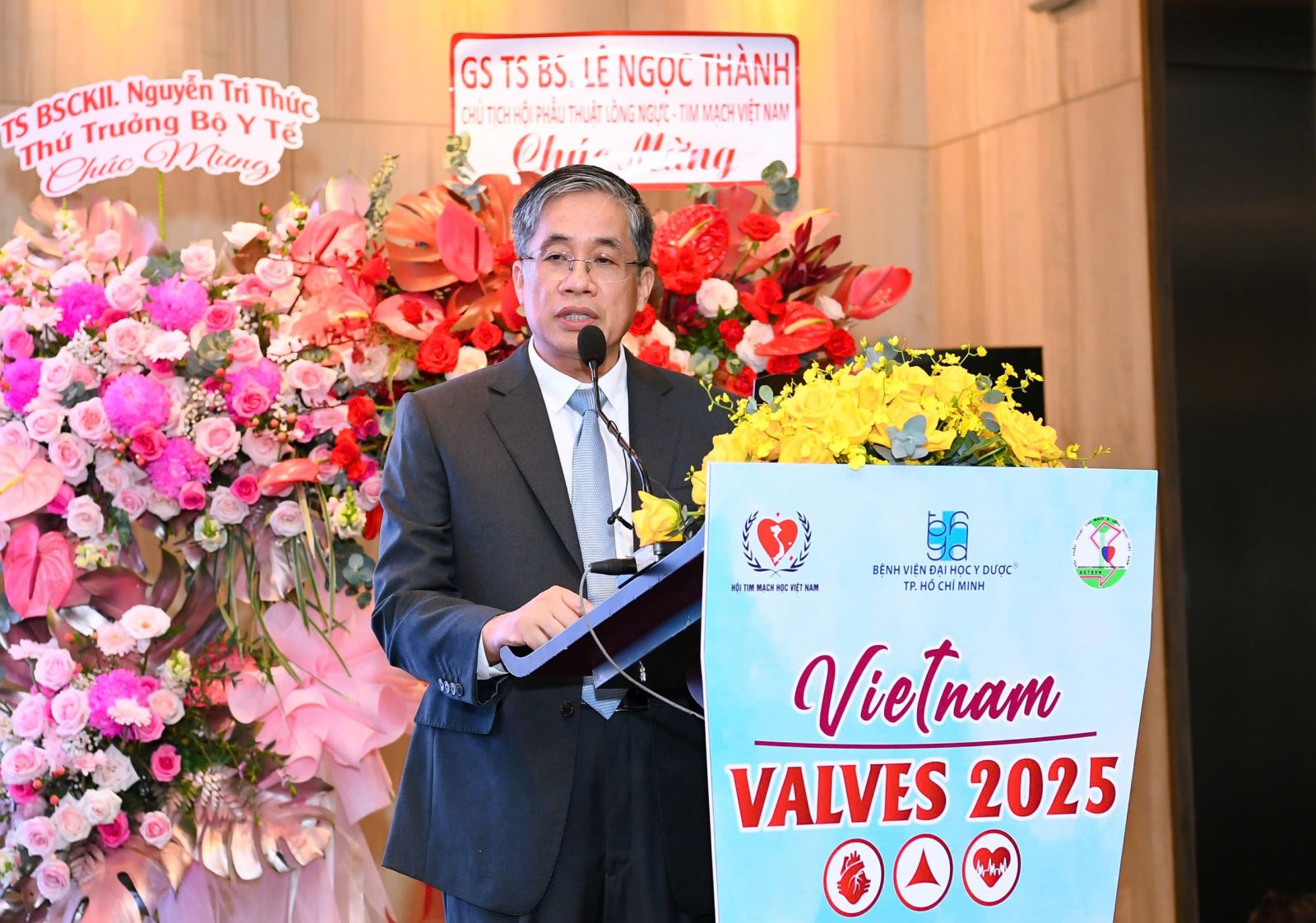 PGS TS BS. Nguyễn Hoàng Bắc - Giám đốc Bệnh viện Đại học Y Dược TP. Hồ Chí Minh, Chủ tịch Hội nghị Vietnam Valves 2025 phát biểu khai mạc Hội nghị
